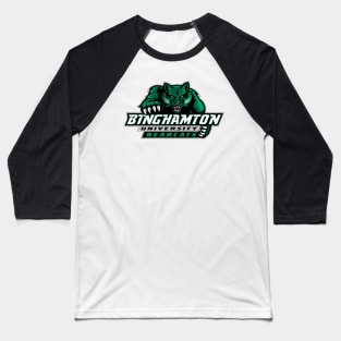 Binghamton University Bearcats glitter logo Baseball T-Shirt
